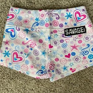 Savage Barbell booty shorts